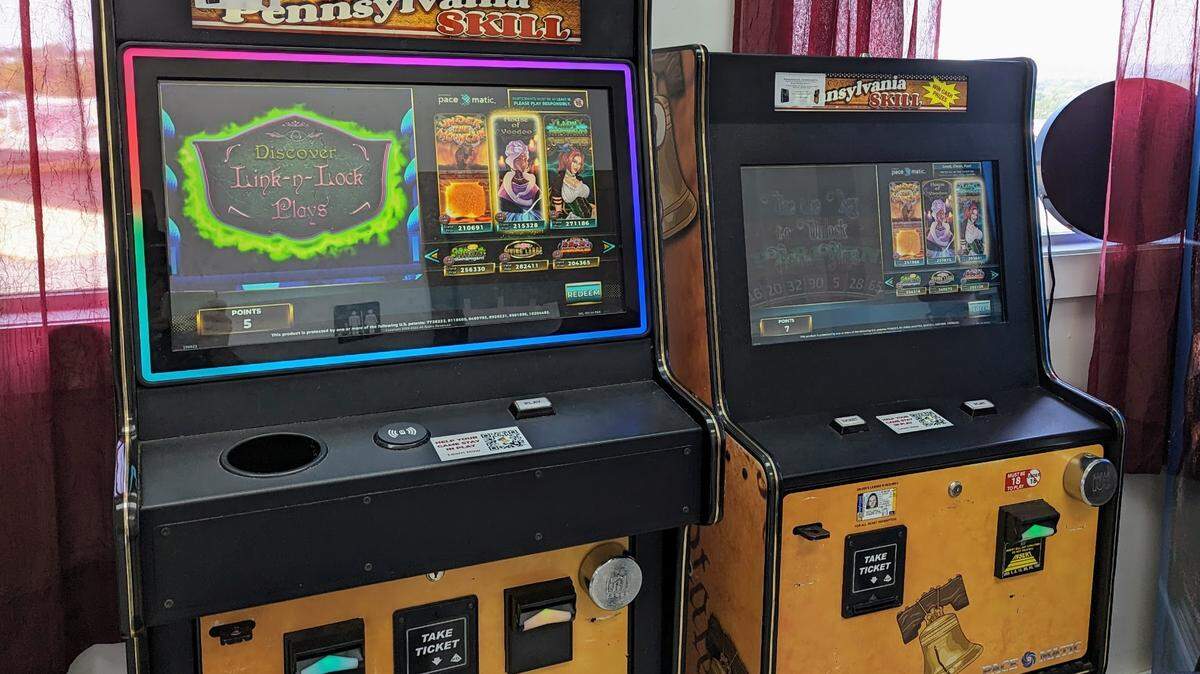 Pennsylvania skill game machine at a business near Harrisburg.