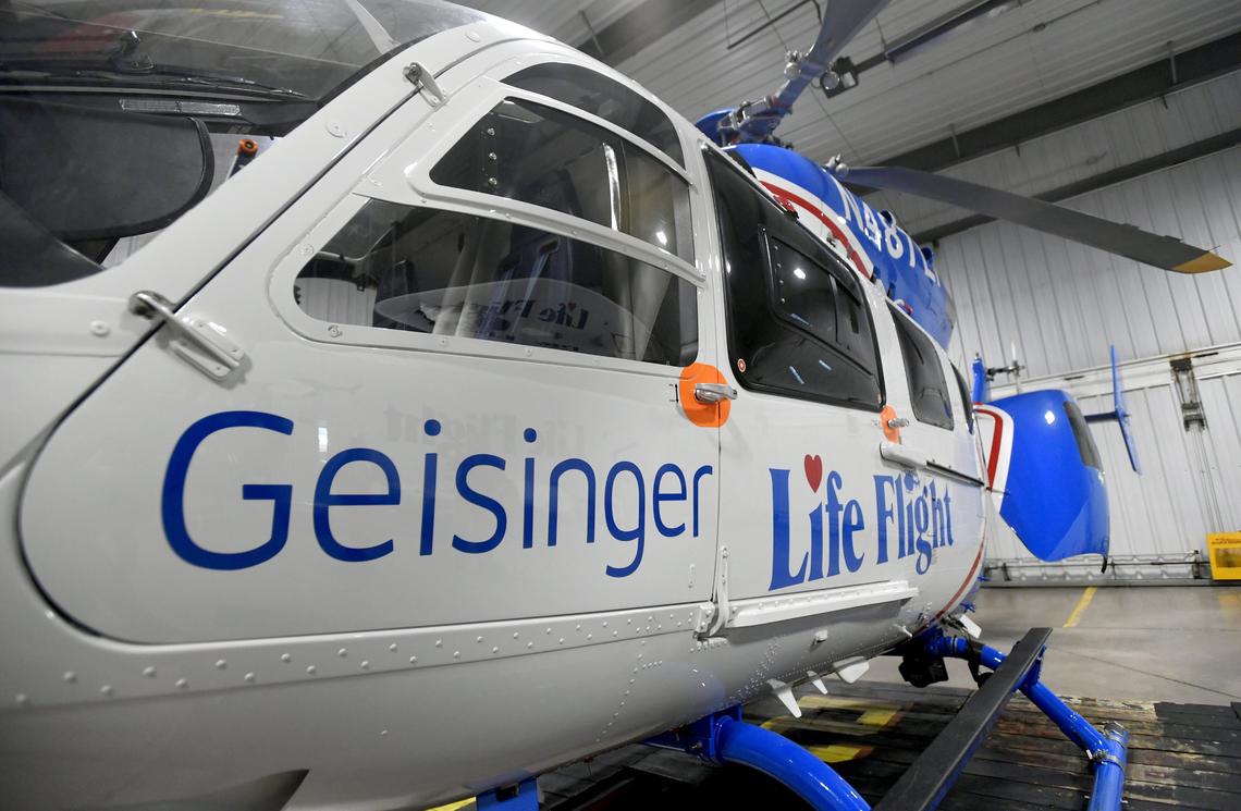 The Geisinger Life Flight at the State College station on Thursday, Dec. 13, 2018.