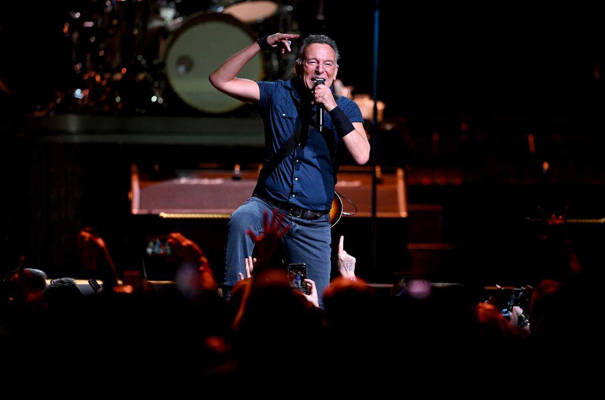 Bruce Springsteen and the E Street Band entertain a sold out Bryce Jordan Center on Saturday, March 18, 2023.