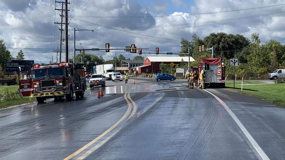 Coffee to-go. Creamer spills in Philipsburg, closing part of Route 322 for 2 hours