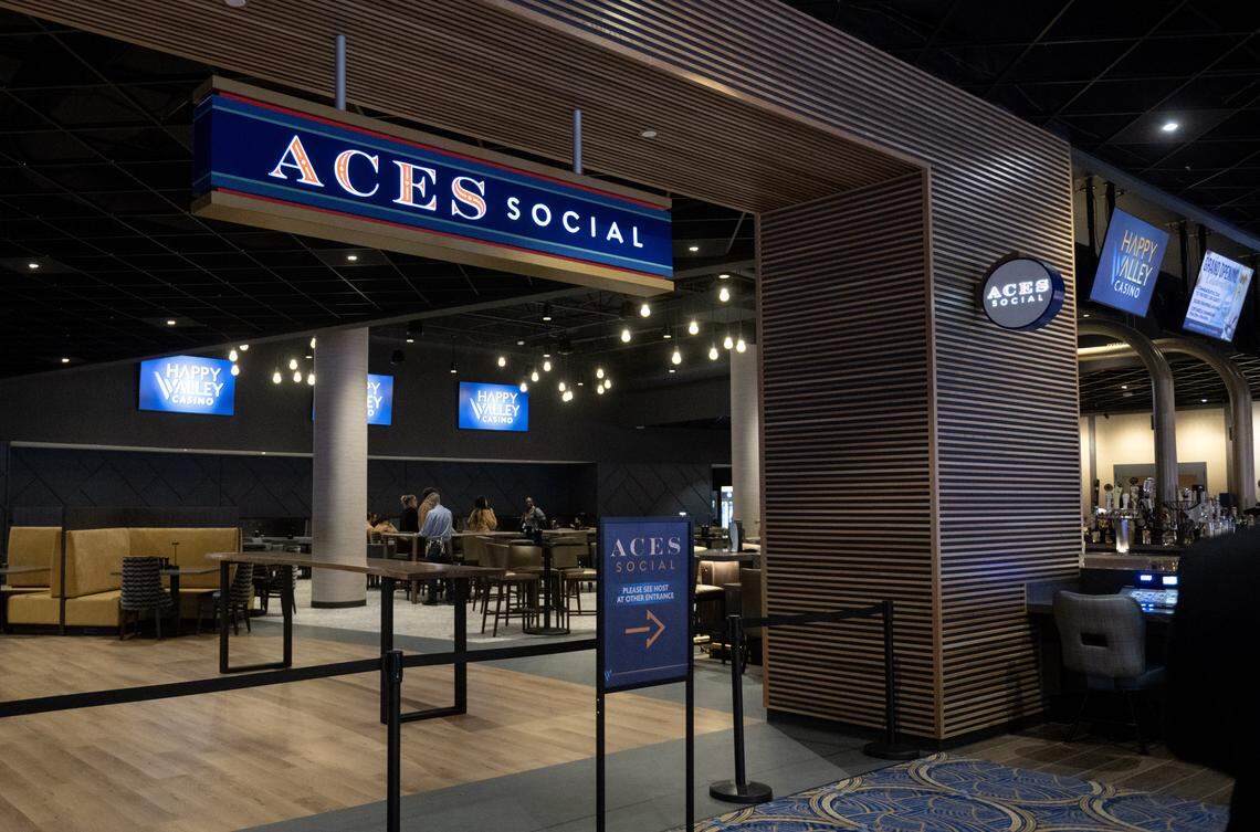 Aces Social restaurant in the Happy Valley Casino on Thursday, April 23, 2026, during a media tour.  