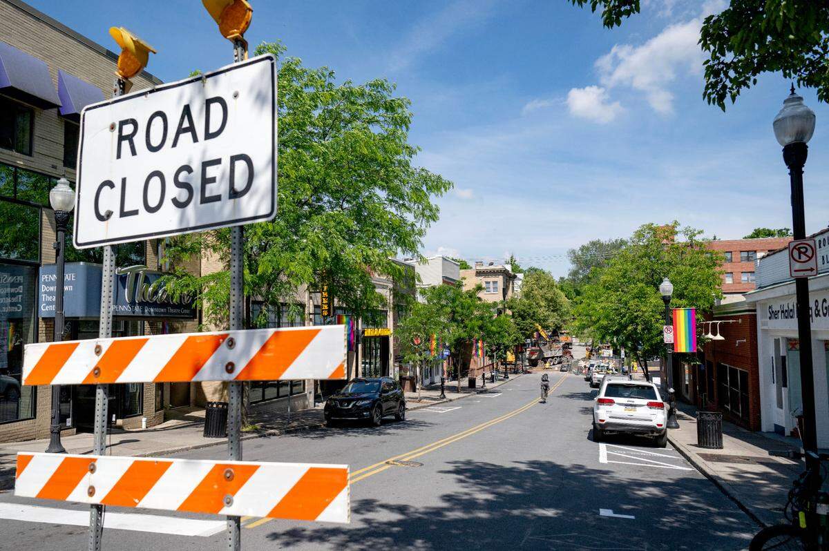 South Allen Street between College Avenue and Beaver Avenue continues to be closed on Tuesday, June 4, 2024.