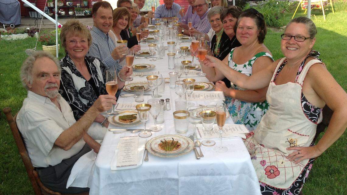 Sisters Mary and Amy Seaton have been hosting Twilight Dinners at their home for the past 12 years.