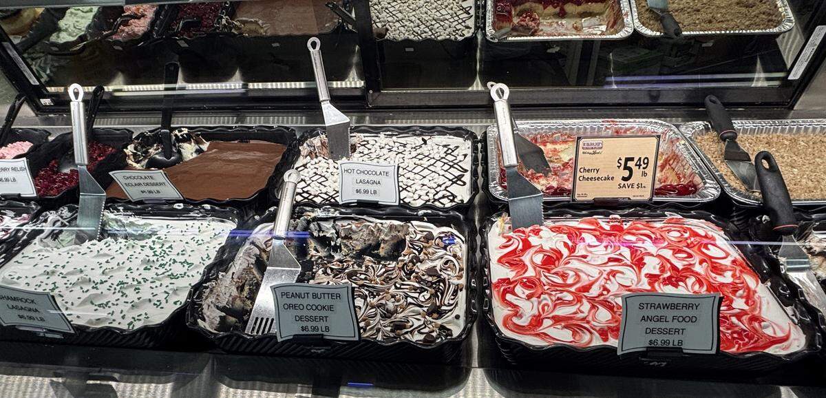 Burkholder’s Country Market sells prepared foods and desserts in addition to produce and other products, as seen here on March 5, 2026.