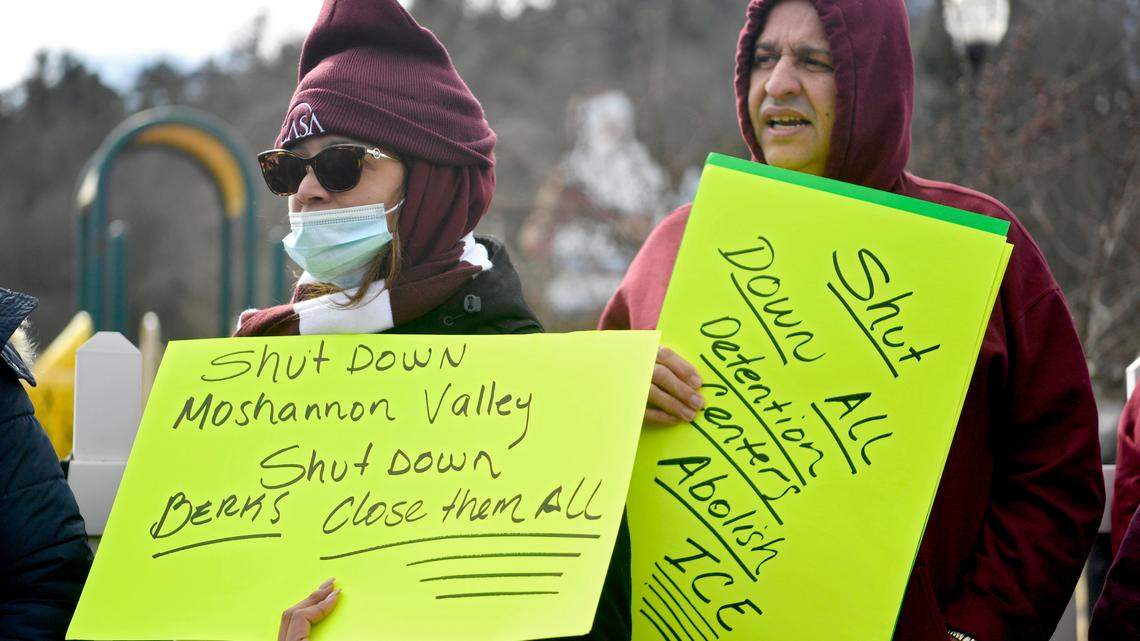 Immigrant rights advocates bring fight to recently-opened facility near Philipsburg