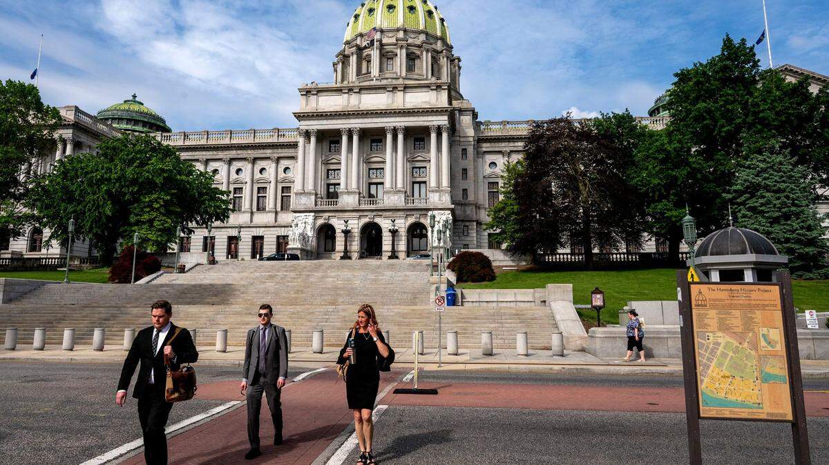 The Pennsylvania Capitol in Harrisburg is preparing for another legislative session.