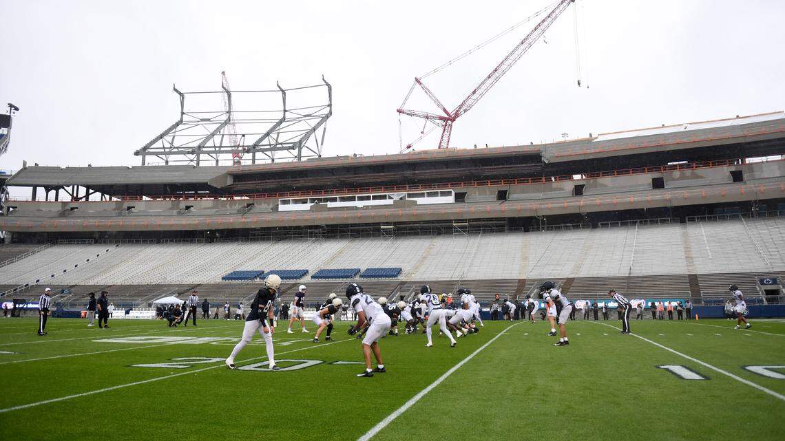 Inside look at the atmosphere, construction around Penn State’s Blue-White Practice