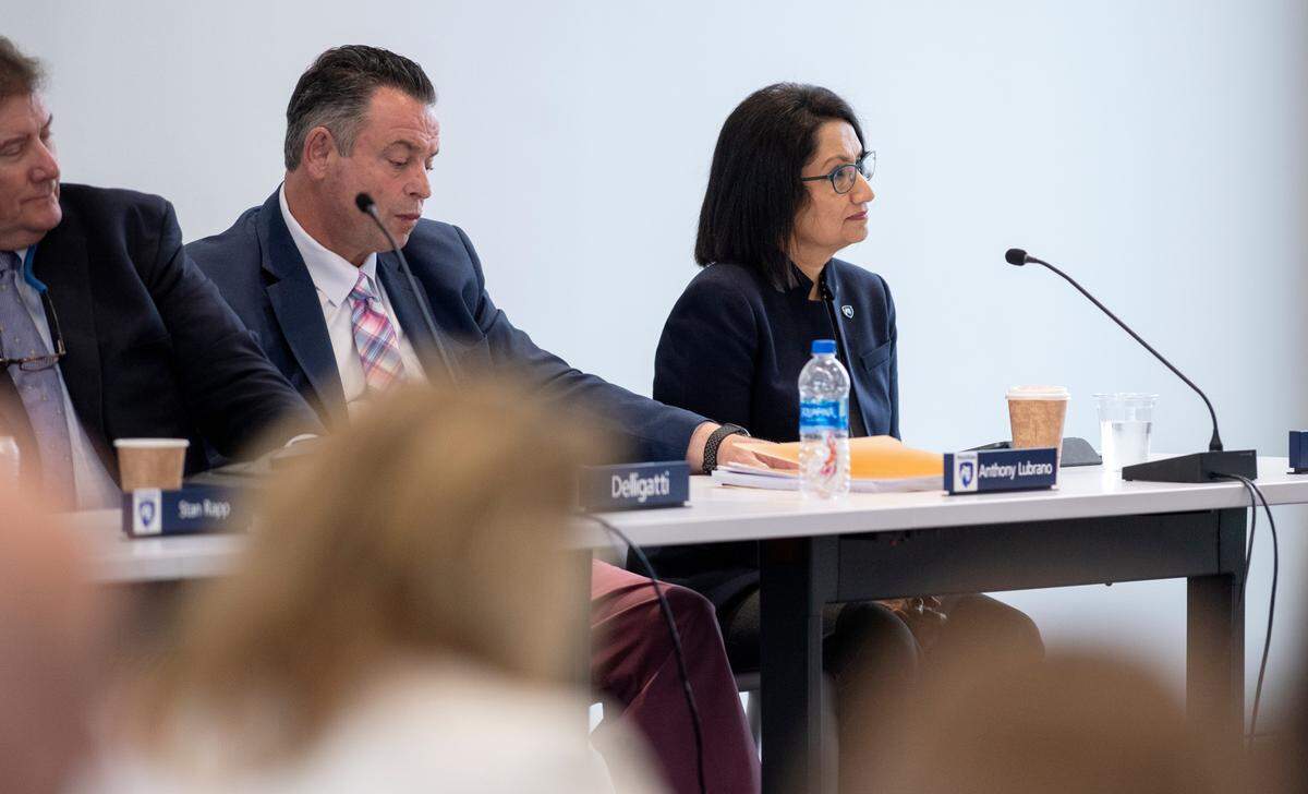 Penn State President Neeli Bendapudi, pictured just before she started her role in May, addressed faculty and staff during town halls on Wednesday.