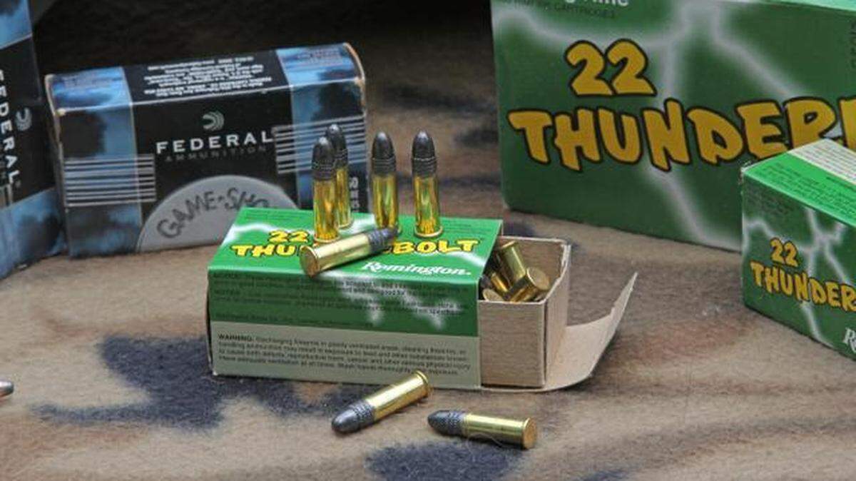 Rimfire ammunition in .22 caliber is the least expensive and most popular round to shoot. It is often sold in “bricks,” and has been in short supply for several years. 
