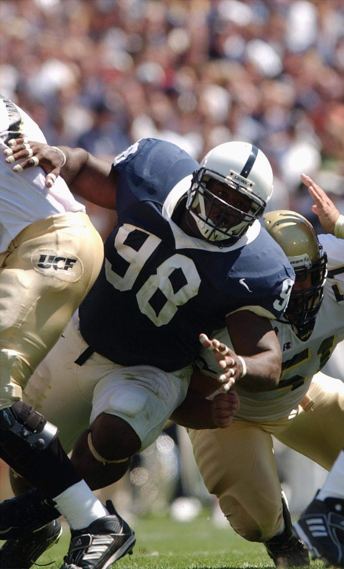 Penn State’s Anthony Adams during the game against Universtiy of central Florida, Saturday, Aug. 31, 2002.