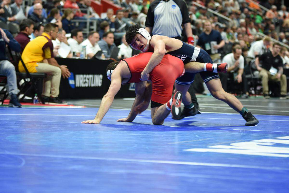 Penn State’s Beau Bartlett, pictured here in a March 16 photo, was eliminated from the NCAA Championships on Friday.