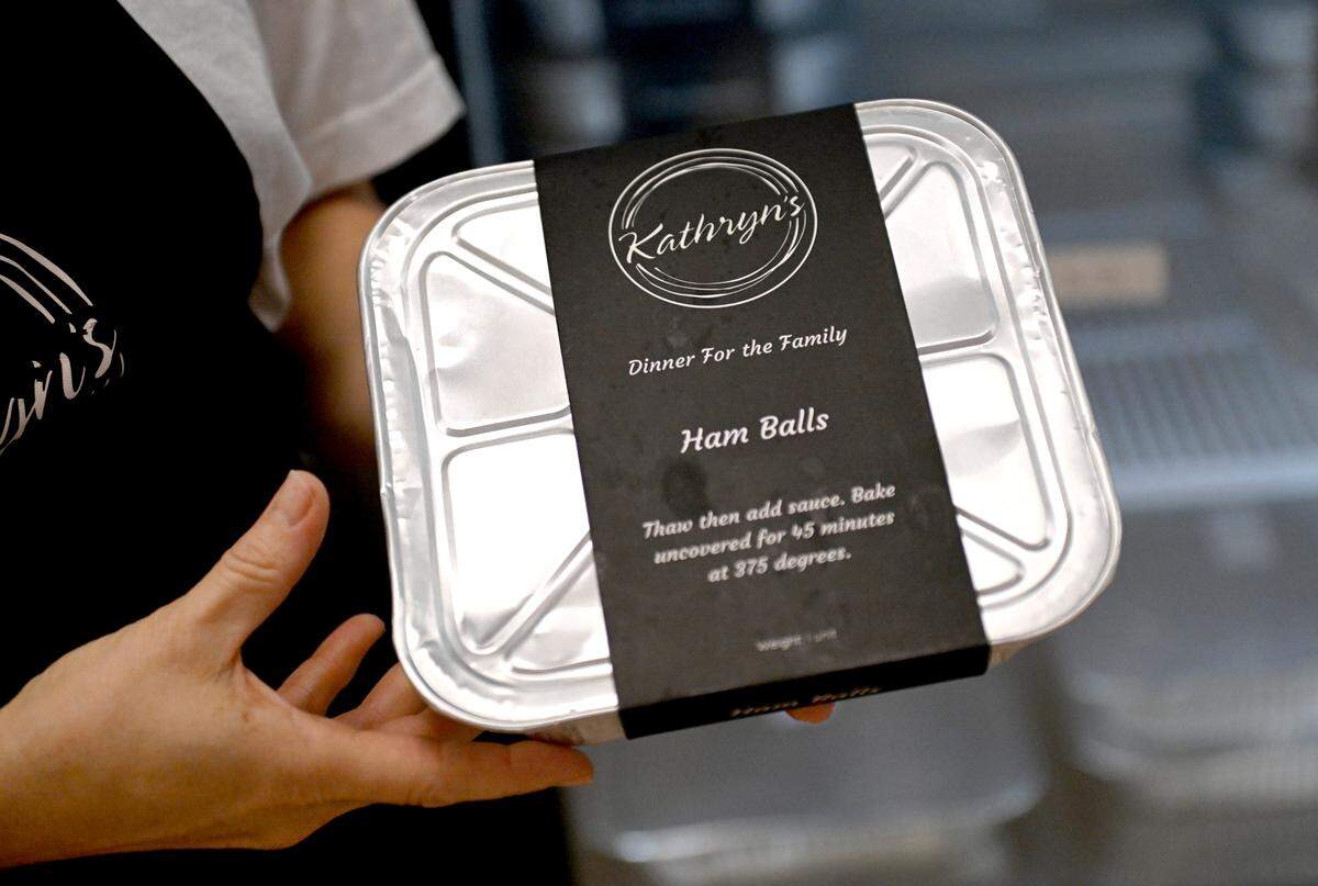 Ham Balls are one of the family recipe items available at Kathryn’s.