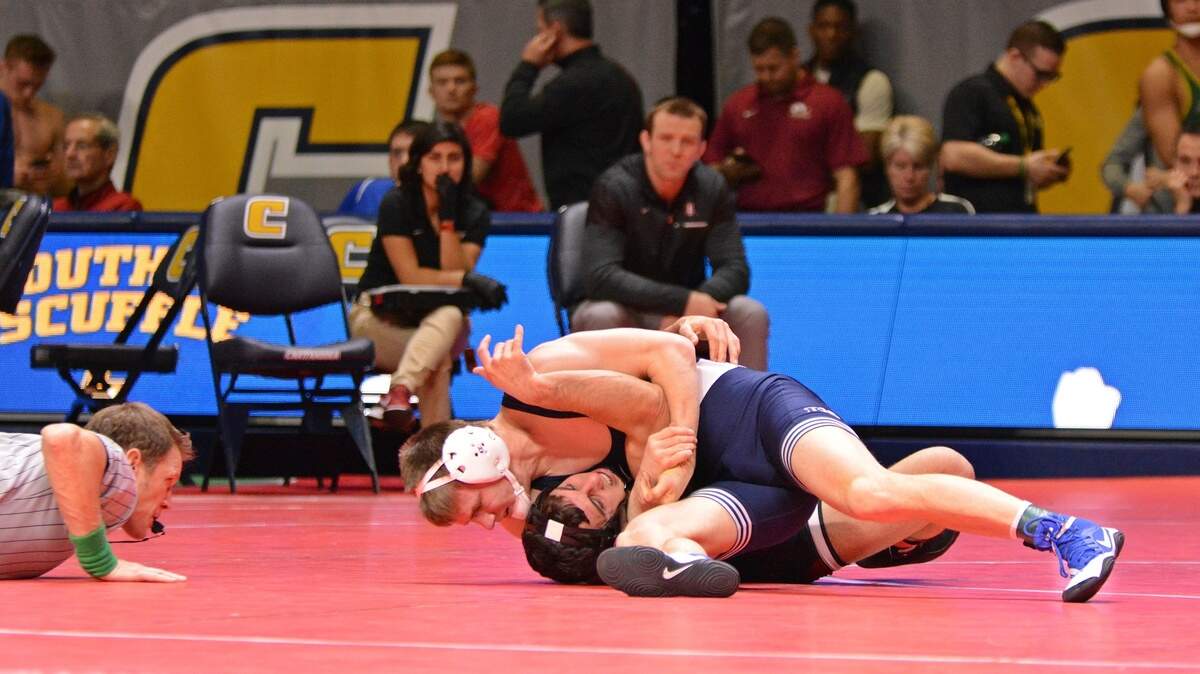 Penn State’s Jason Nolf earned his 100th career win on Friday with a 19-7 win over Northwestern’s Ryan Deakin, who was the No. 3 wrestler in the country. The Nittany Lions won 33-8 for their 50th straight dual win.