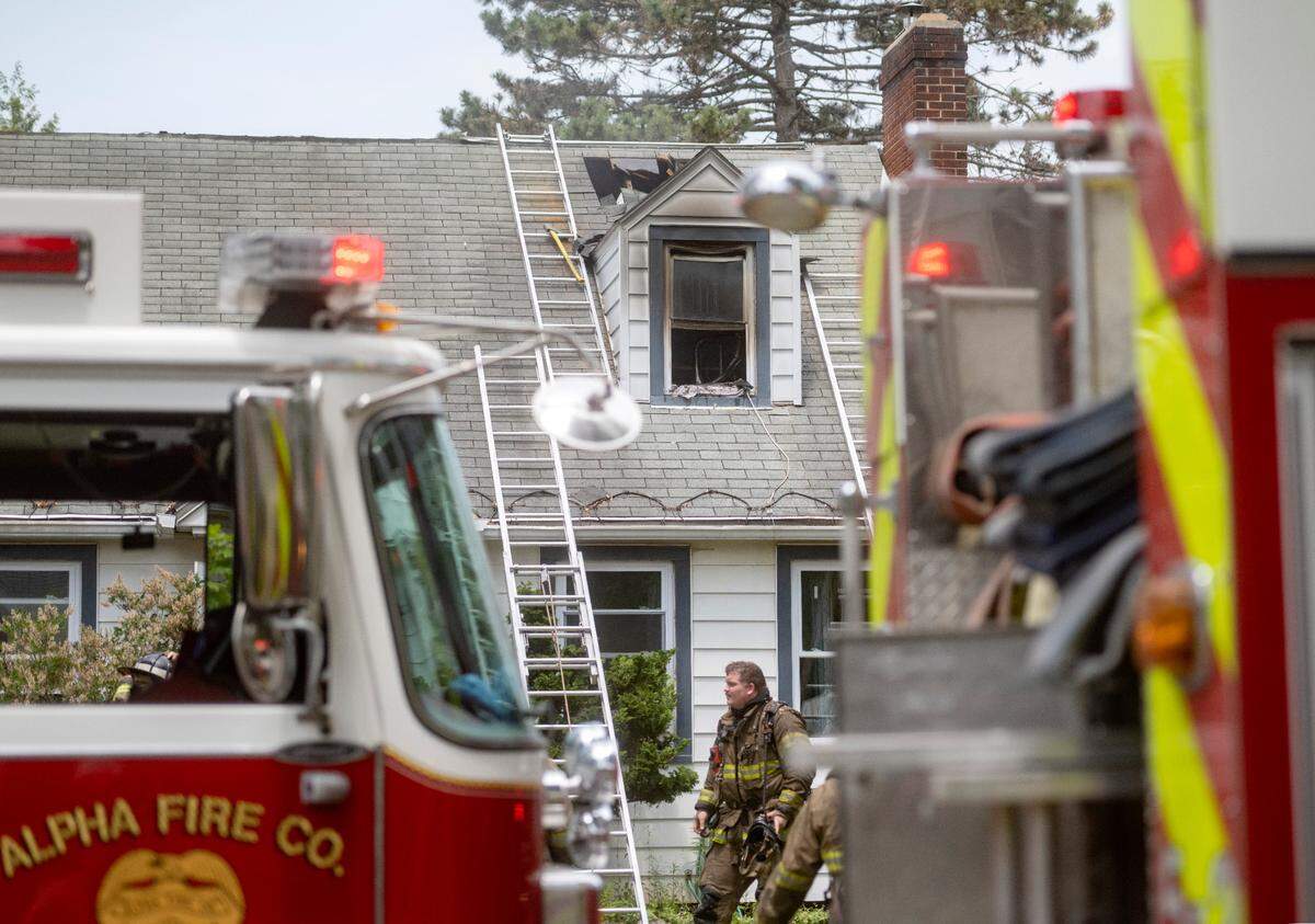 Emergency crews respond to a two story building fire on the 1100 block of West Beaver Avenue in Ferguson Township on Monday, June 5, 2023.