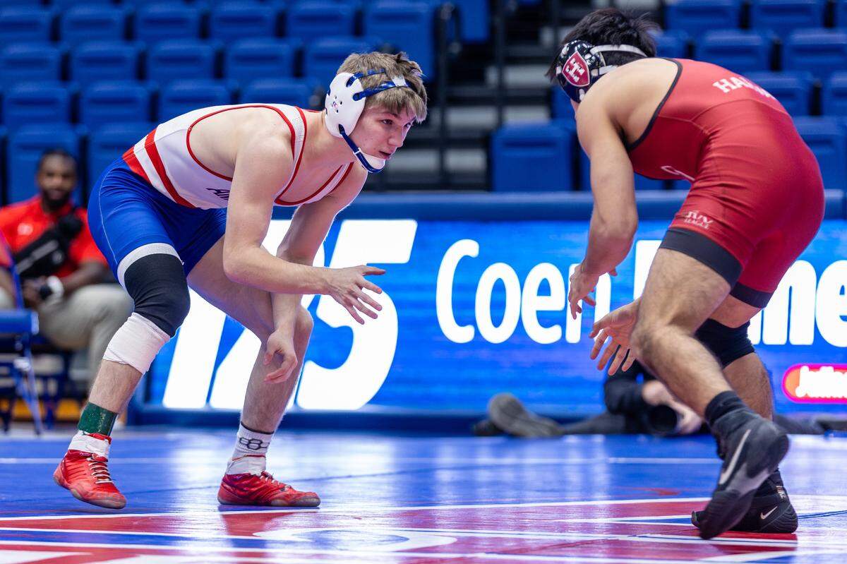 Former Bald Eagle Area wrestler Coen Bainey is 8-9 on the year as the 125-pound starter for American University. Penn State hosts the Eagles on Friday at 7 p.m.