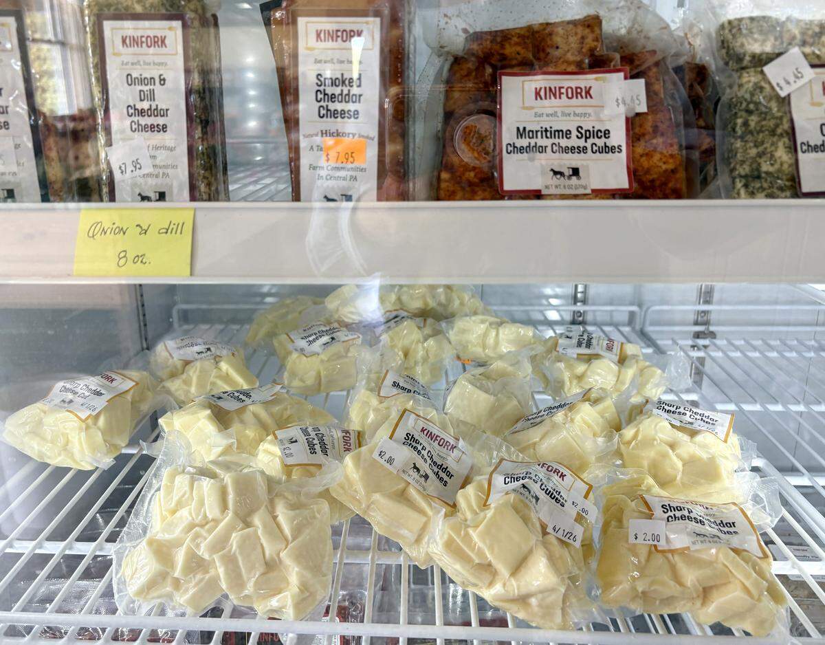 A variety of cheeses by Kinfork.  