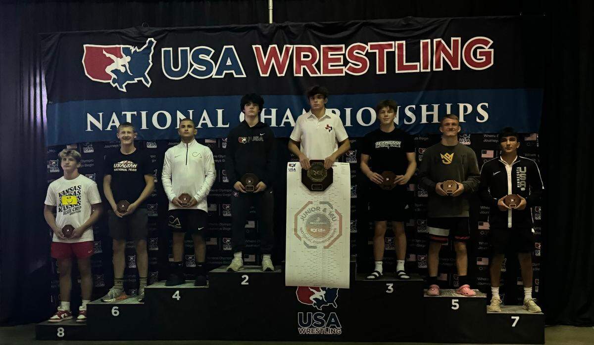 State College’s James Whitbred finished second at 144 pounds of the Cadet Division of Greco-Roman wrestling during the USMC/USAW Junior Nationals in Fargo, ND. He also had a fifth-place finish in Freestyle.