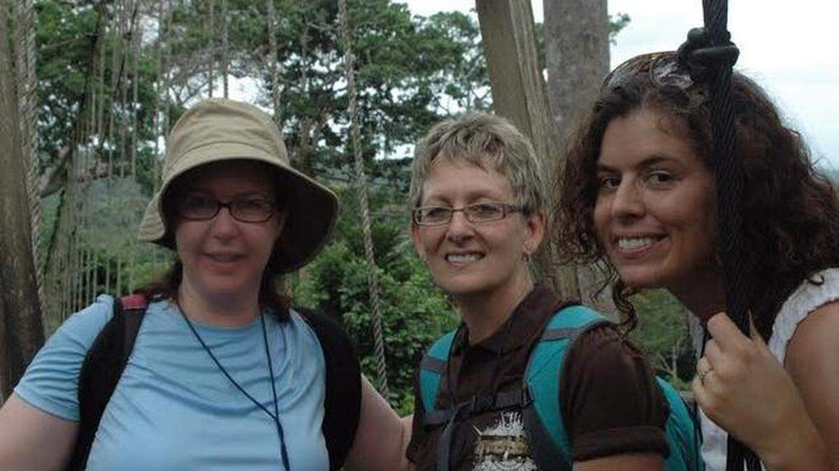 Penns Valley teachers Kristen Albright, left, Jacqui Wagner and Steph Ripka, went on a trip to Ghana last month as part of a team to help educate Ghanaian teachers and gain a new perspective on learning.
