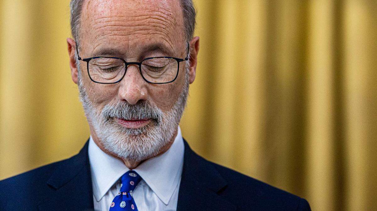 Pennsylvania Governor Tom Wolf, whose transparency promises have fallen short, speaks at a school in Philadelphia, PA.