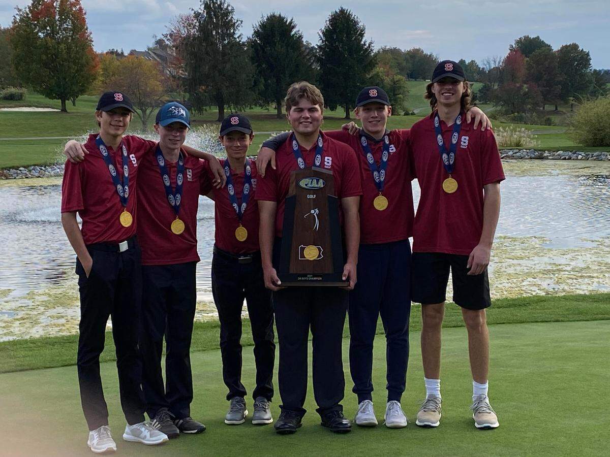 State College’s boys golf team won the PIAA AAA Boys Team Championships on Monday, Oct. 25, 2021, shooting a combined 292.