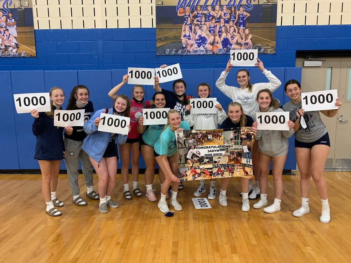 Jadyn Butler became the first Penns Valley volleyball player in school history to reach 1,000 career digs when she hit the mark on Sept. 29.