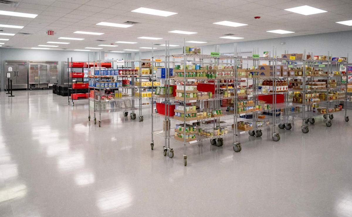A look inside the larger new State College Food Bank location on Gerald Street on Wednesday, April 10, 2024.