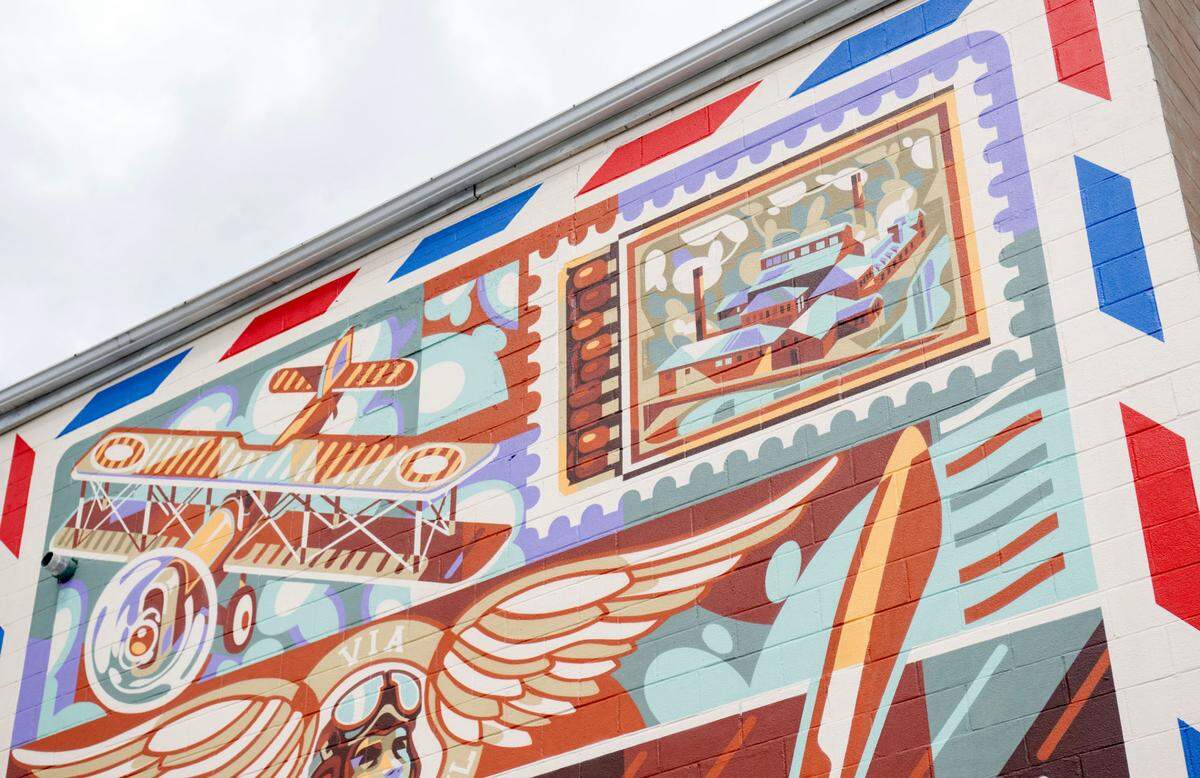 The new mural at 123 S. Allegheny St. in Bellefonte on Thursday, May 30, 2024.