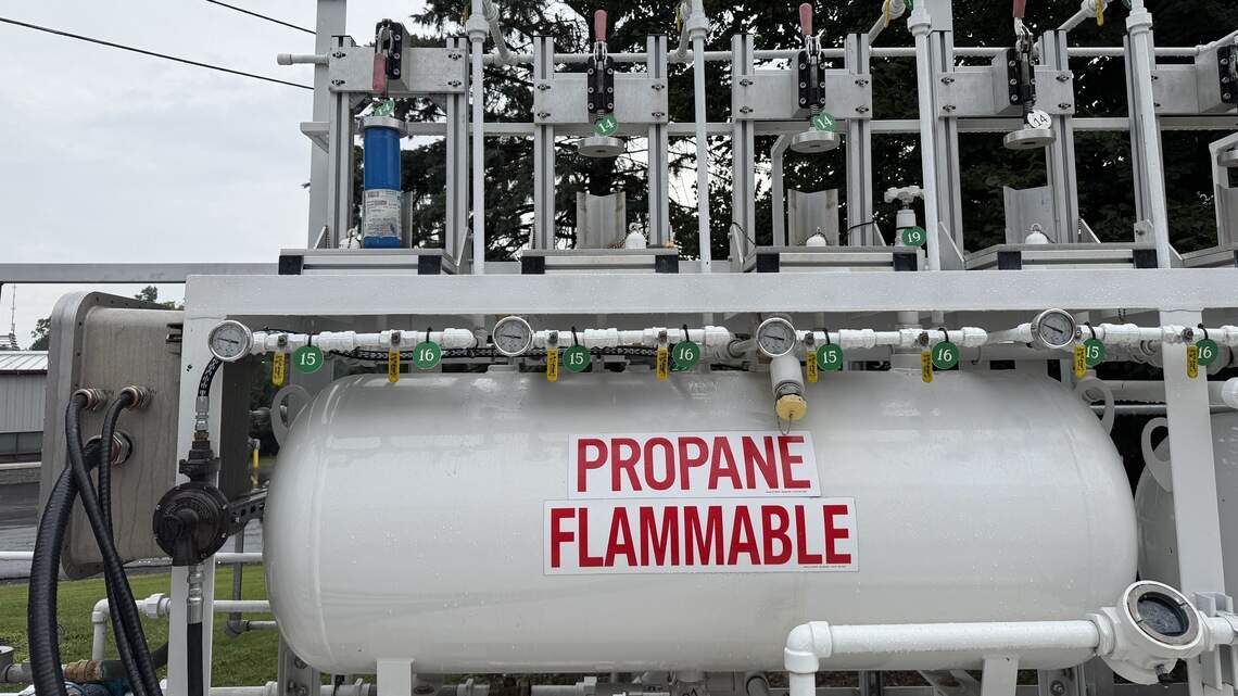 System to recycle hazardous propane cylinders to expand after starting in Centre County