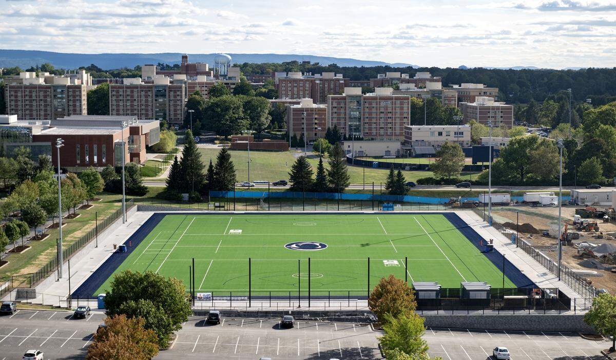 A look at the new practice field from the top of Beaver Stadium on Friday, Aug. 29, 2025.  