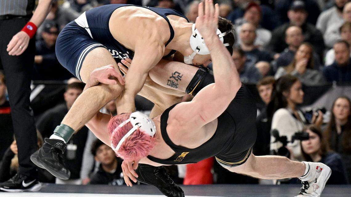 Big Ten Wrestling Championships underway at Penn State. Here’s a look at the action