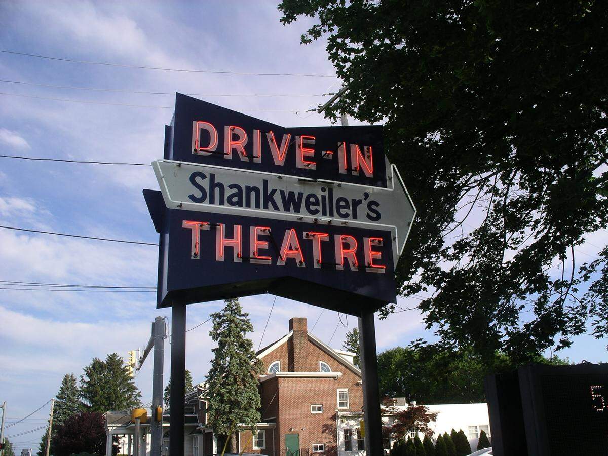 Shankweiler’s Drive-in Theatre opened in 1934 and was the first of its kind in Pennsylvania.