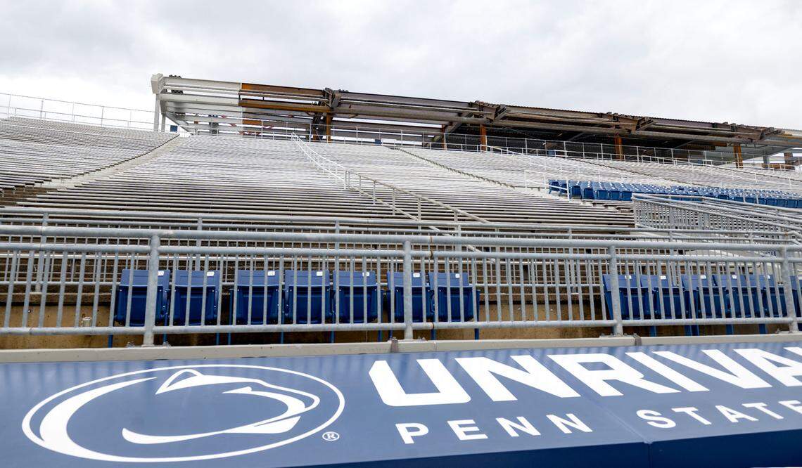 A look at the west side of Beaver Stadium on Saturday, April 26, 2025.