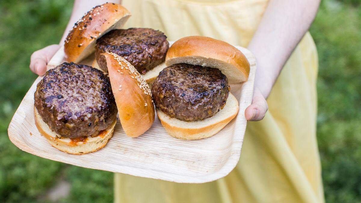 Mushroom beef burgers are being created in a partnership between Rising Spring Meat Company, Happy Valley Meat Company, Drexel University and Kitchen Incb.