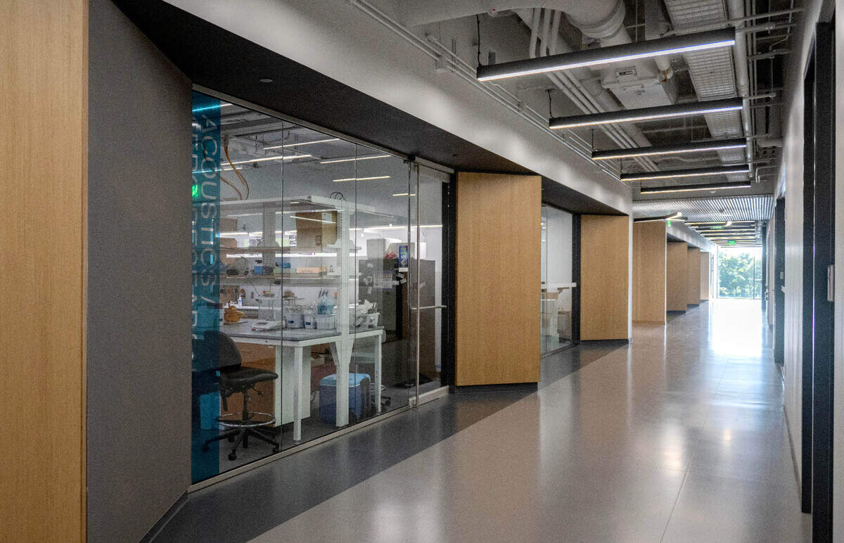 Acoustics labs in Penn State’s new Engineering Collaborative Research and Education Building on west campus on Friday, Sept. 6, 2024.