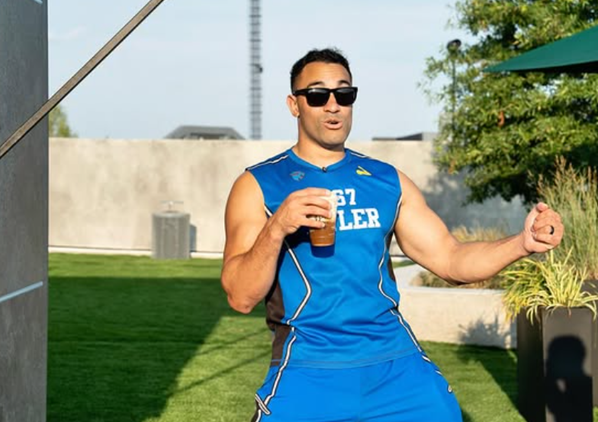 Bellefonte native, former Penn State wide receiver and U.S. Air Force Pilot Tyler Lucas is pictured participating in the second season of “Beast Games.”