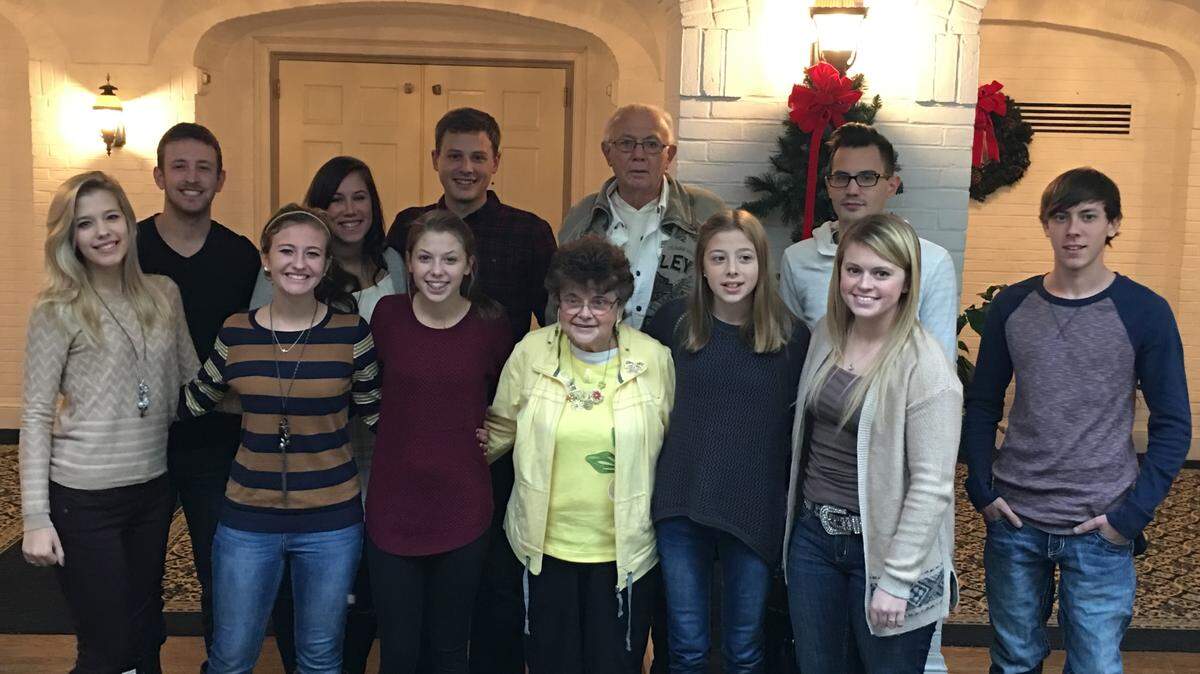 Patricia A. “Patti” Langham, 78, of Unionville, with her grandchildren in an undated photo.