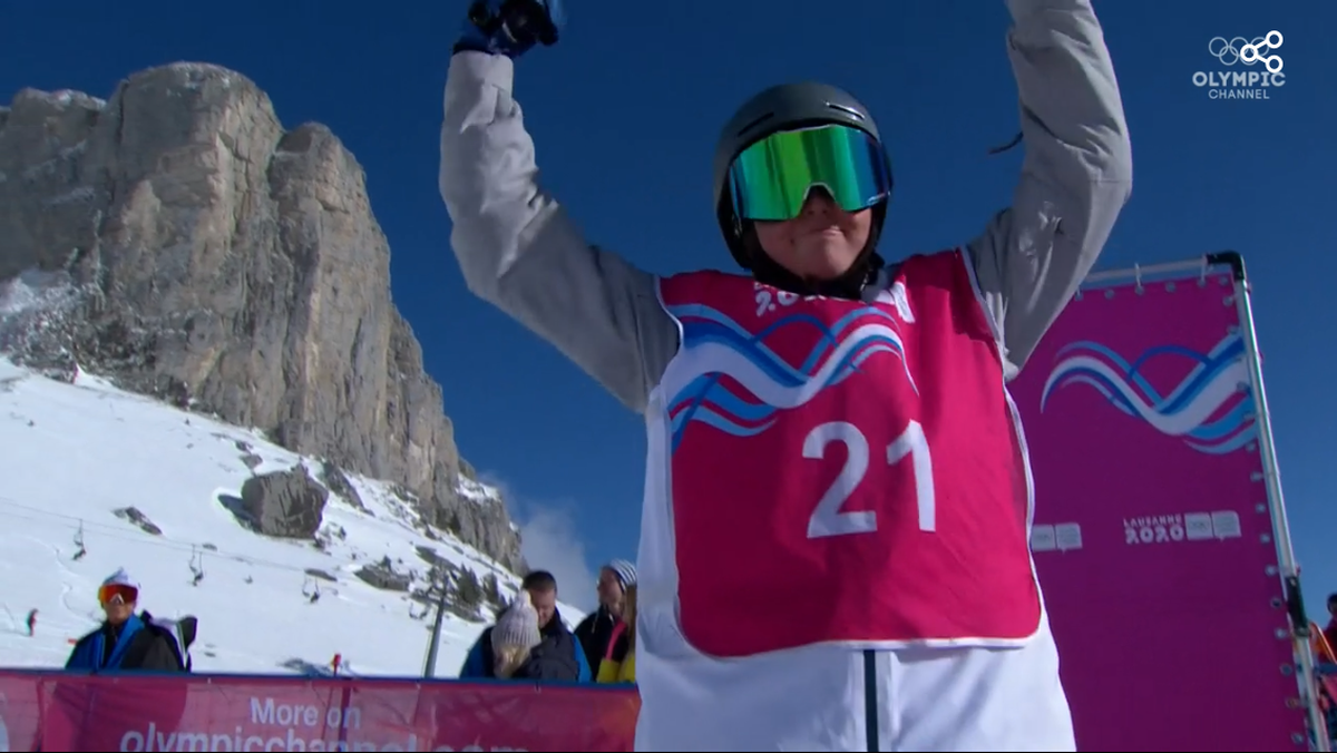 State College Area High School student Jenna Riccomini finished eighth in the women’s freestyle skiing slopestyle competition from Jan. 20-22 in Lausanne, Switzerland.