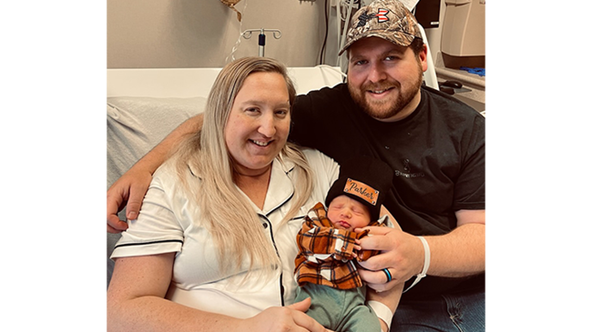 Parker Dean Thomas was born on New Year’s Day at Mount Nittany Medical Center
