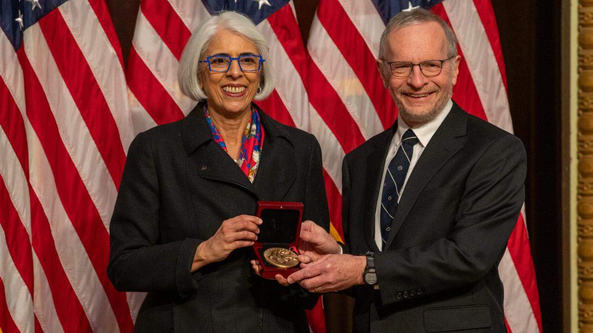 Penn State’s Richard Alley, Evan Pugh University Professor of Geosciences, received the National Medal of Science in Washington, D.C., Jan. 3.