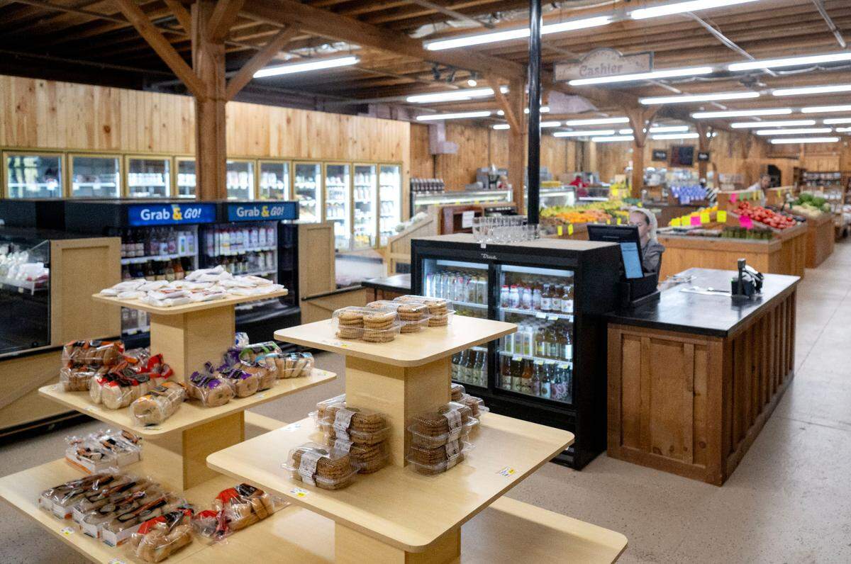 Some of the local baked goods at the new Sowers Market at 670 Tyrone Pike in Philipsburg.