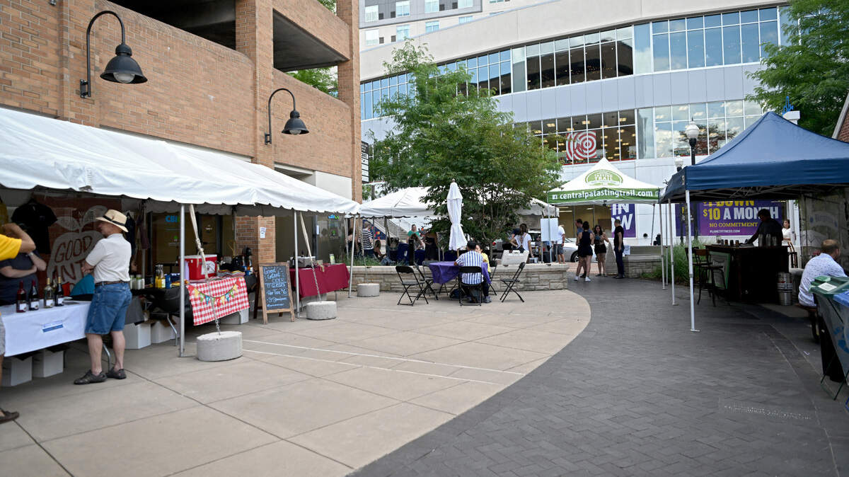 The Central PA Tasting Trail craft beverage garden at the Central Pennsylvania Festival of the Arts on Thursday, July 14, 2022.