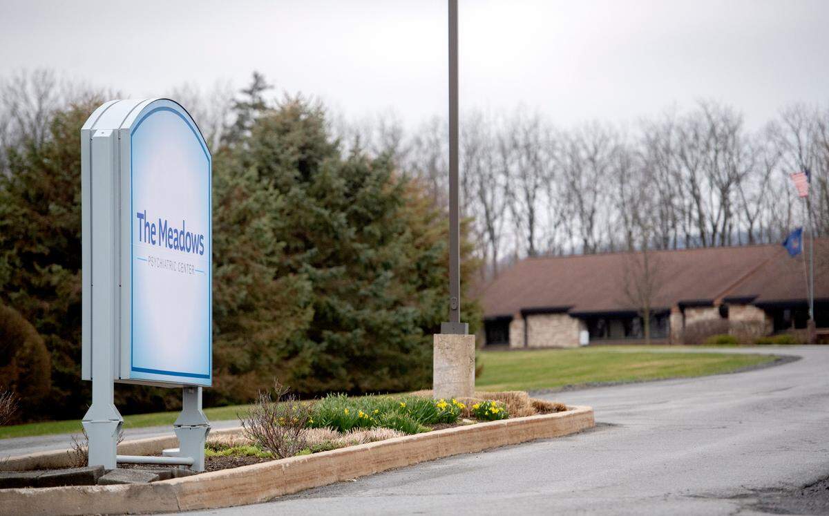 The Meadows Psychiatric Center along Route 45 on April 6, 2022.