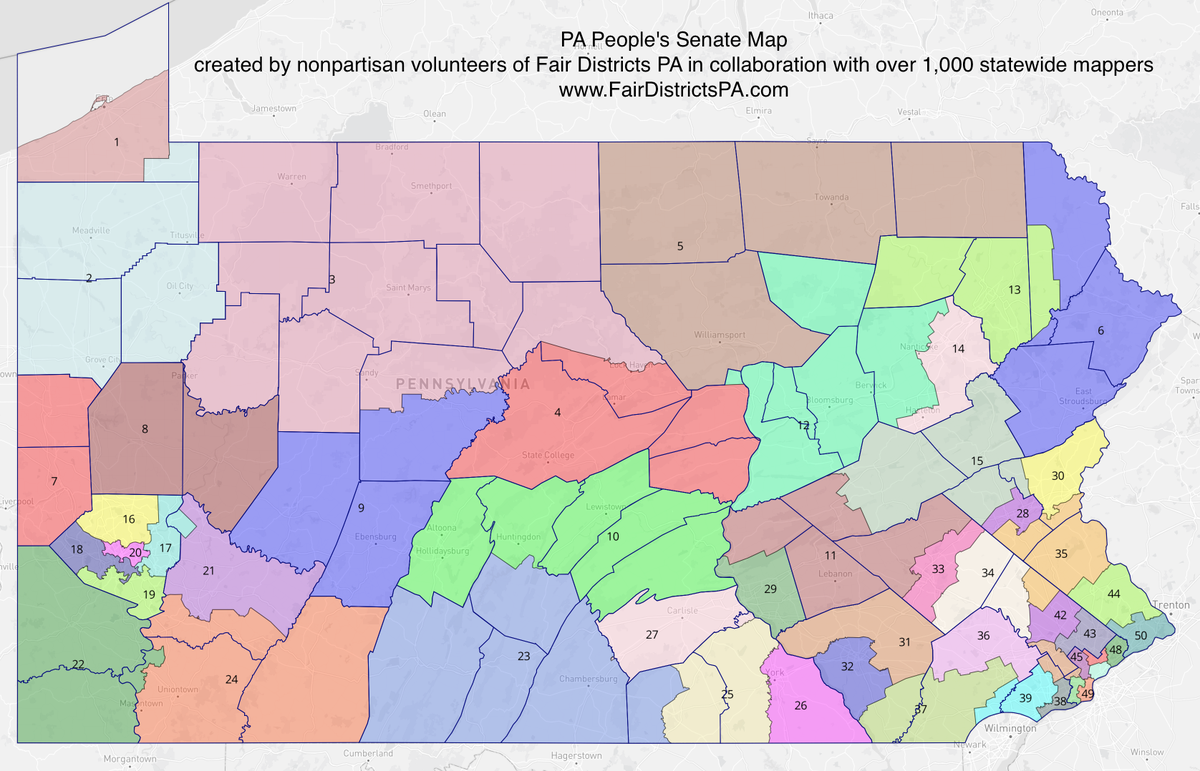 PA People’s Senate Map.