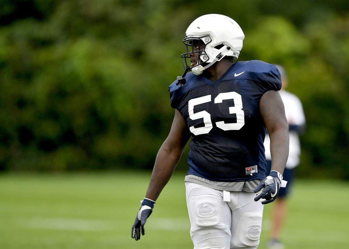 Penn State defensive tackle Fred Hansard during practice on Tuesday, August 21, 2018.
