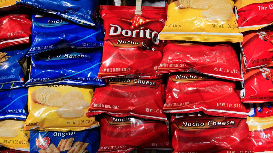 Students will be permitted to bring in one small bag of chips and one unopened beverage, the school announced.