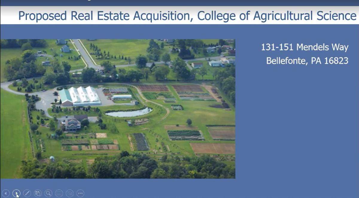 A look at the property, at 131-151 Mendels Way, that Penn State’s board of trustees approved to purchase Friday, during a Thursday committee presentation.