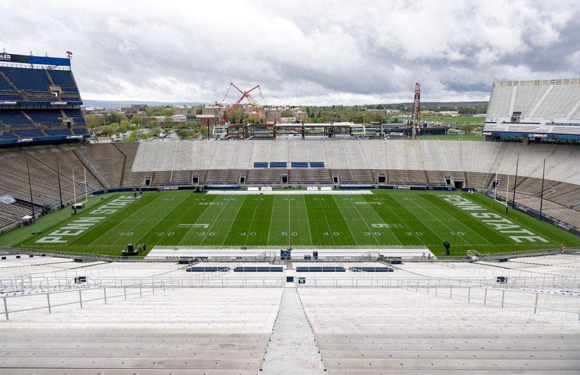 Beaver Stadium before the Blue-White game on Saturday, April 26, 2025.