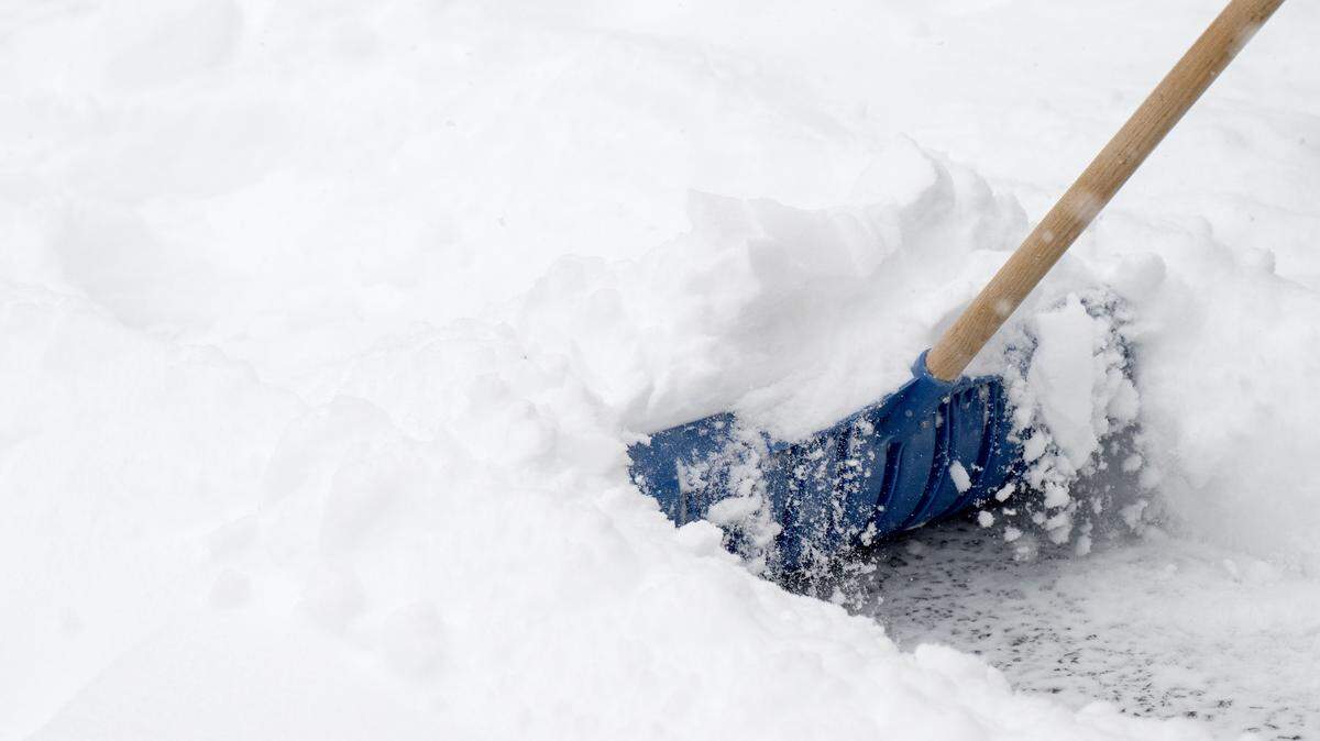 Shoveling about 7 inches of snow in College Township before noon on Sunday, Jan. 25, 2026.