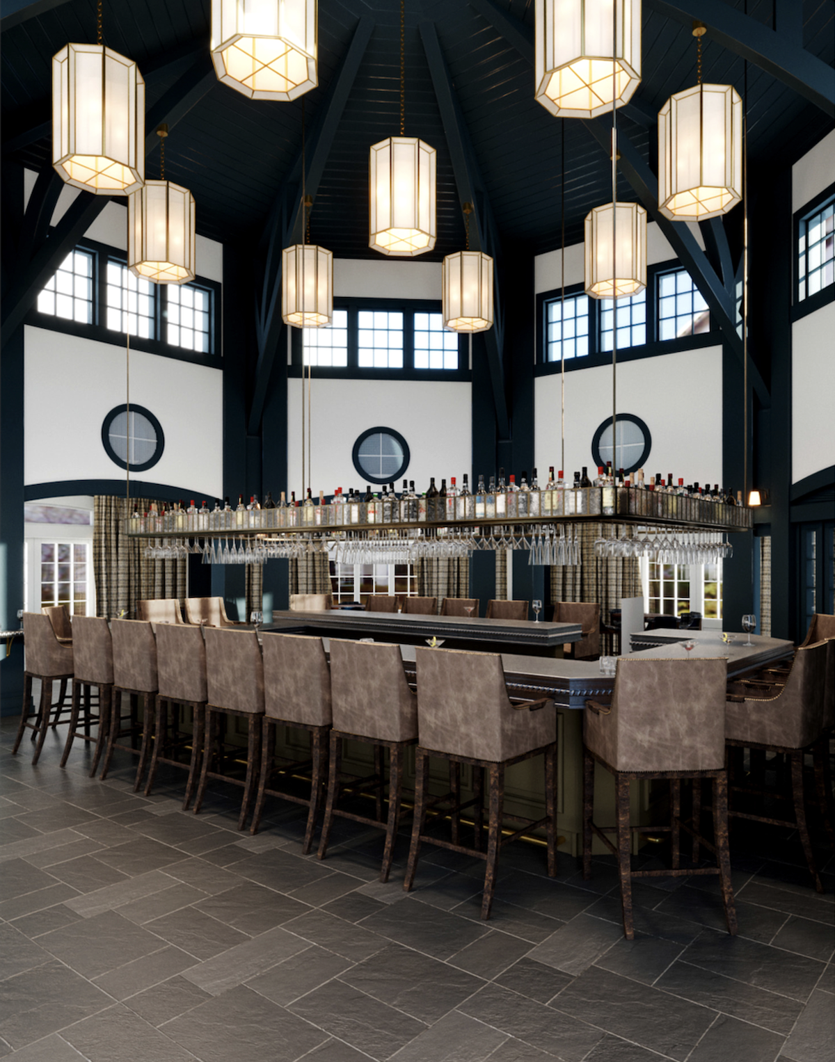 A rendering of Triplett’s, a bar inside the newly renovated Nittany Lion Inn. 