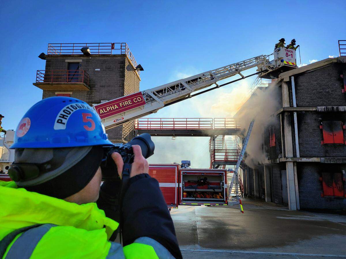 Greg Guise does photography and videography for the&nbsp;Alpha Fire Company.